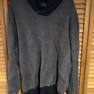 Jos. A. Bank Black and Gray Men's Sweater
